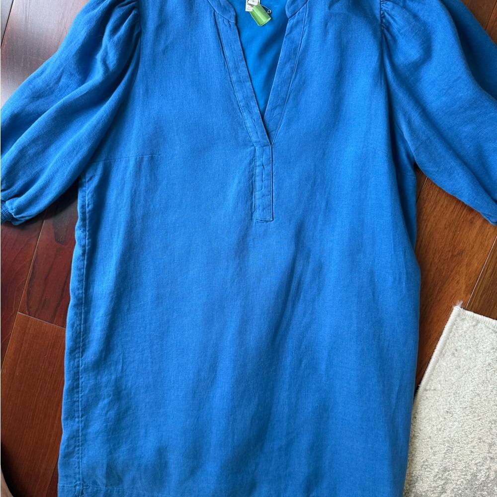 Lilly Pulitzer Linen Blue Dress - Picture 2 of 3